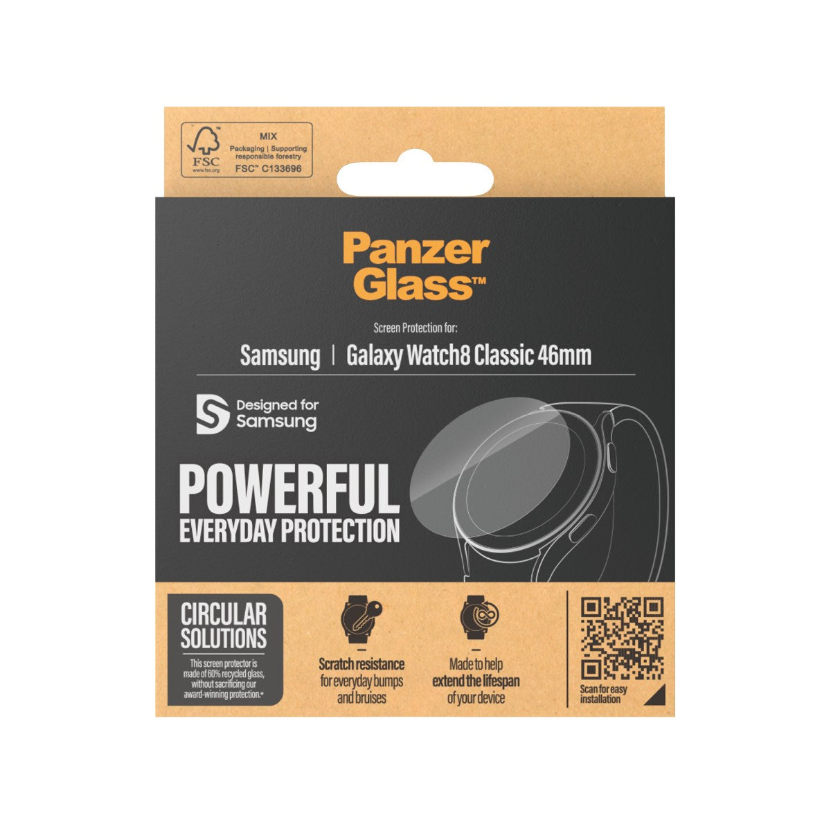 PanzerGlass® Displayschutz Samsung Galaxy Watch8 Classic 46mm